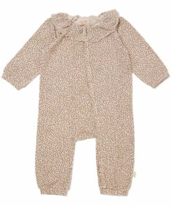 Chleo Little Flowers Organic Cotton Jumpsuit Pink Konges Slojd Fashion Baby