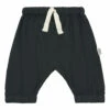 Cinnamon Double Organic Cotton Muslin Trousers Black Poudre Organic Fashion Baby