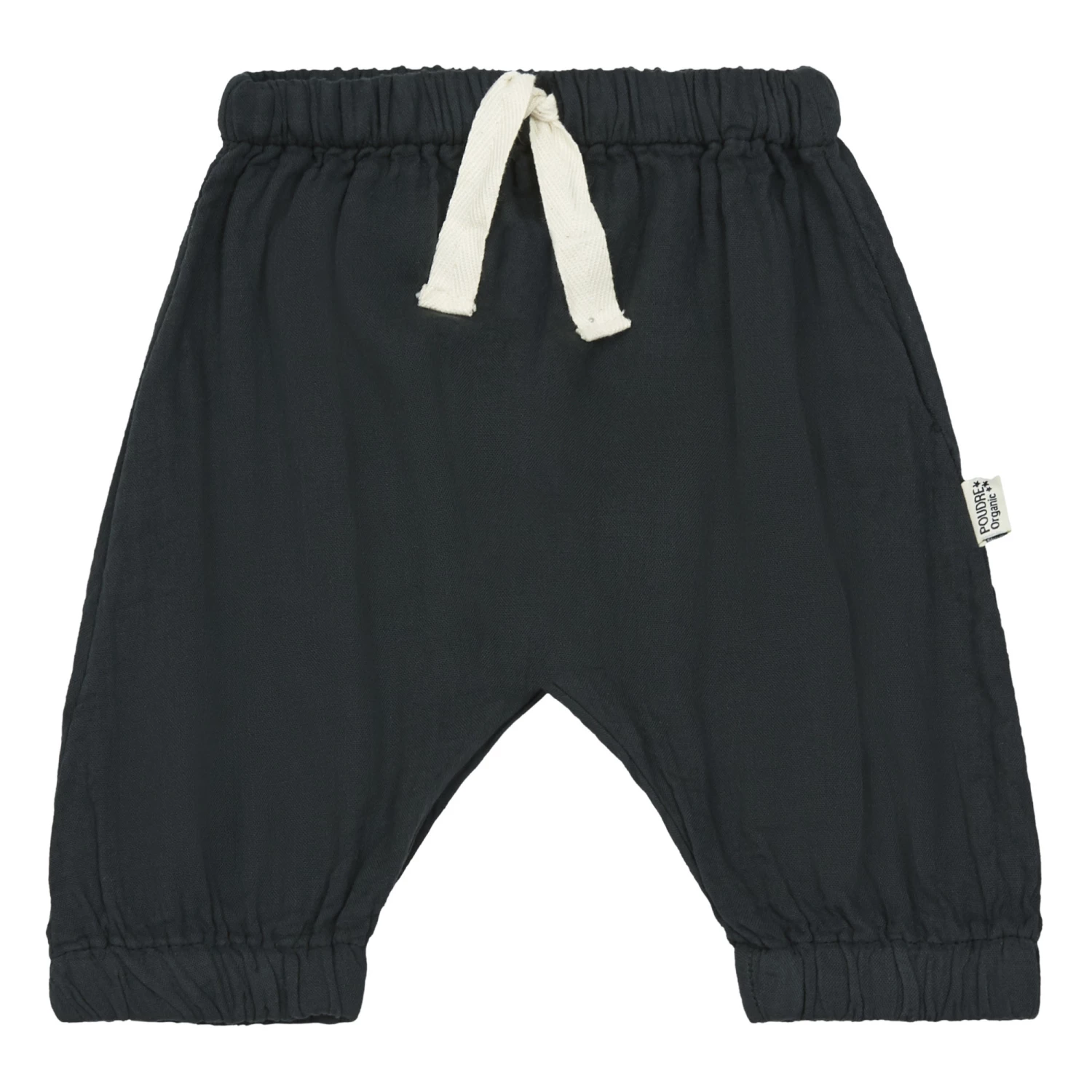 Cinnamon Double Organic Cotton Muslin Trousers Black Poudre Organic Fashion Baby 1 Cinnamon Double Organic Cotton Muslin Trousers Black Poudre Organic Fashion Baby