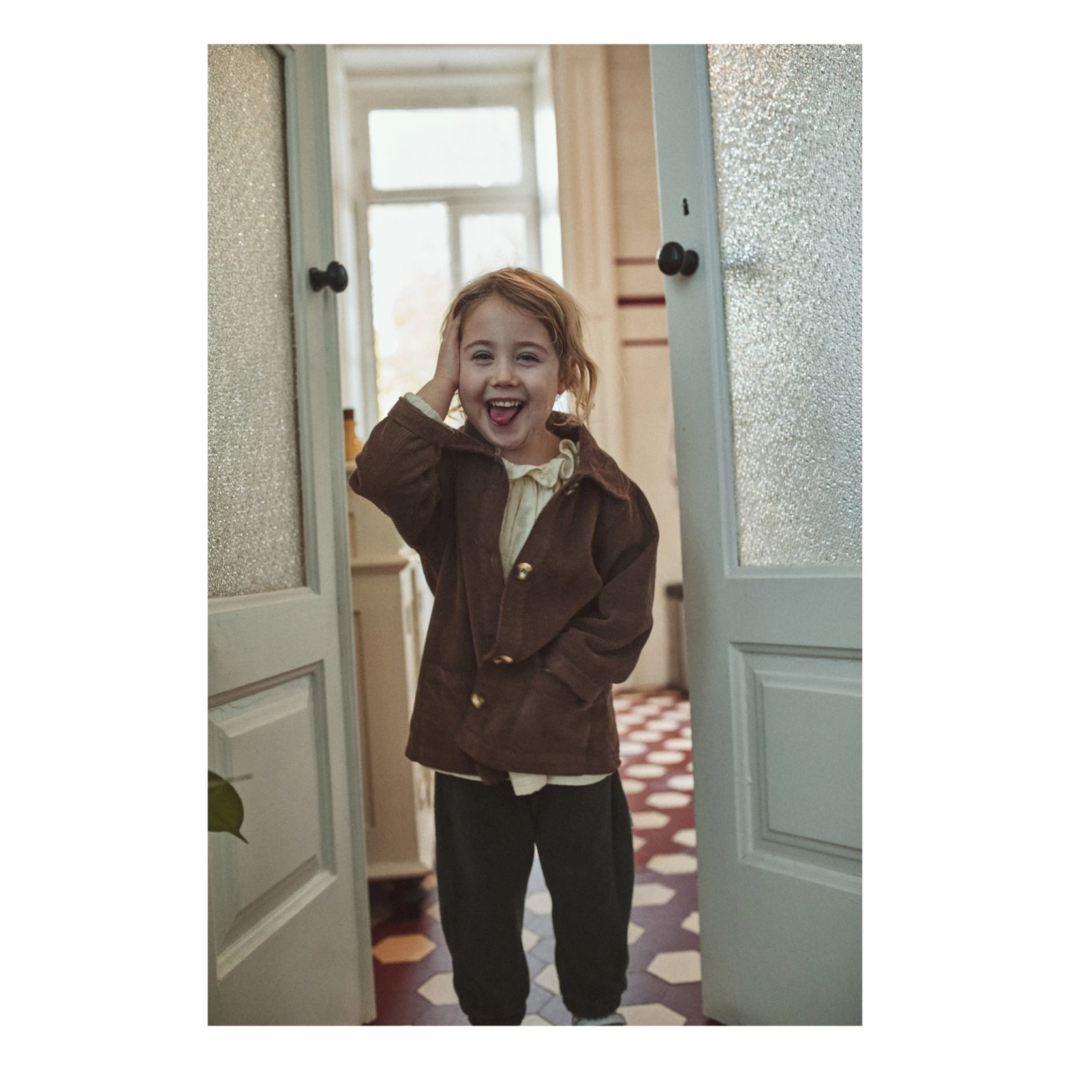 Cinnamon Double Organic Cotton Muslin Trousers Dark green Poudre Organic Fashion Baby 3 Cinnamon Double Organic Cotton Muslin Trousers Dark green Poudre Organic Fashion Baby - Image 3