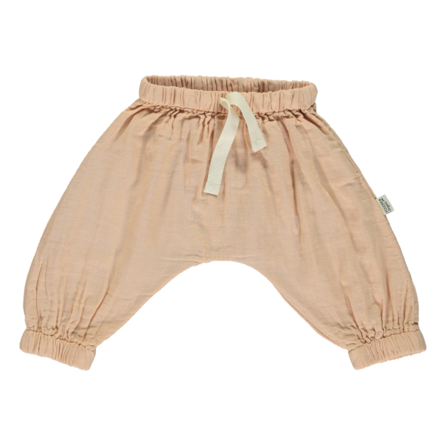 Cinnamon Double Organic Cotton Muslin Trousers Pink Poudre Organic Fashion Baby 1 Cinnamon Double Organic Cotton Muslin Trousers Pink Poudre Organic Fashion Baby
