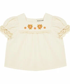 Clémentine Blouse Ecru the new society Fashion Baby