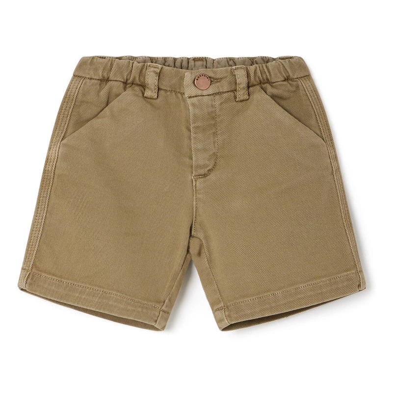 Clovis Denim Shorts Khaki Bonpoint Fashion Baby 1 Clovis Denim Shorts Khaki Bonpoint Fashion Baby