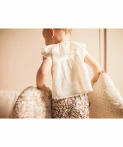 Coco Floral Harem Pants Ecru Louis Louise Fashion Baby -Baby Tops Elegant Store coco floral harem pants ecru louis louise fashion baby 2