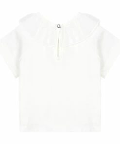 Baby Tops Elegant Store -Baby Tops Elegant Store collerette t shirt ecru zhoe tobiah fashion baby 1
