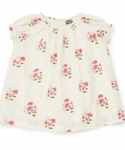 Colombe Floral Dress Ecru Bonton Fashion Baby