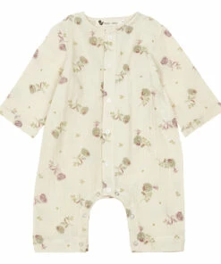 Cosi Organic Cotton Muslin Pyjamas Cream Risu Risu Fashion Baby