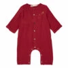Cosi Organic Cotton Muslin Pyjamas Red Risu Risu Fashion Baby