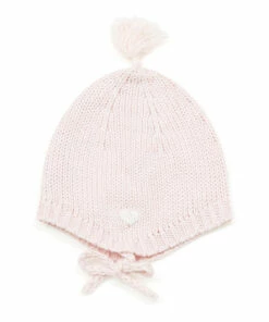 Cotton and Cashmere Beanie Pink Bonton Fashion Baby