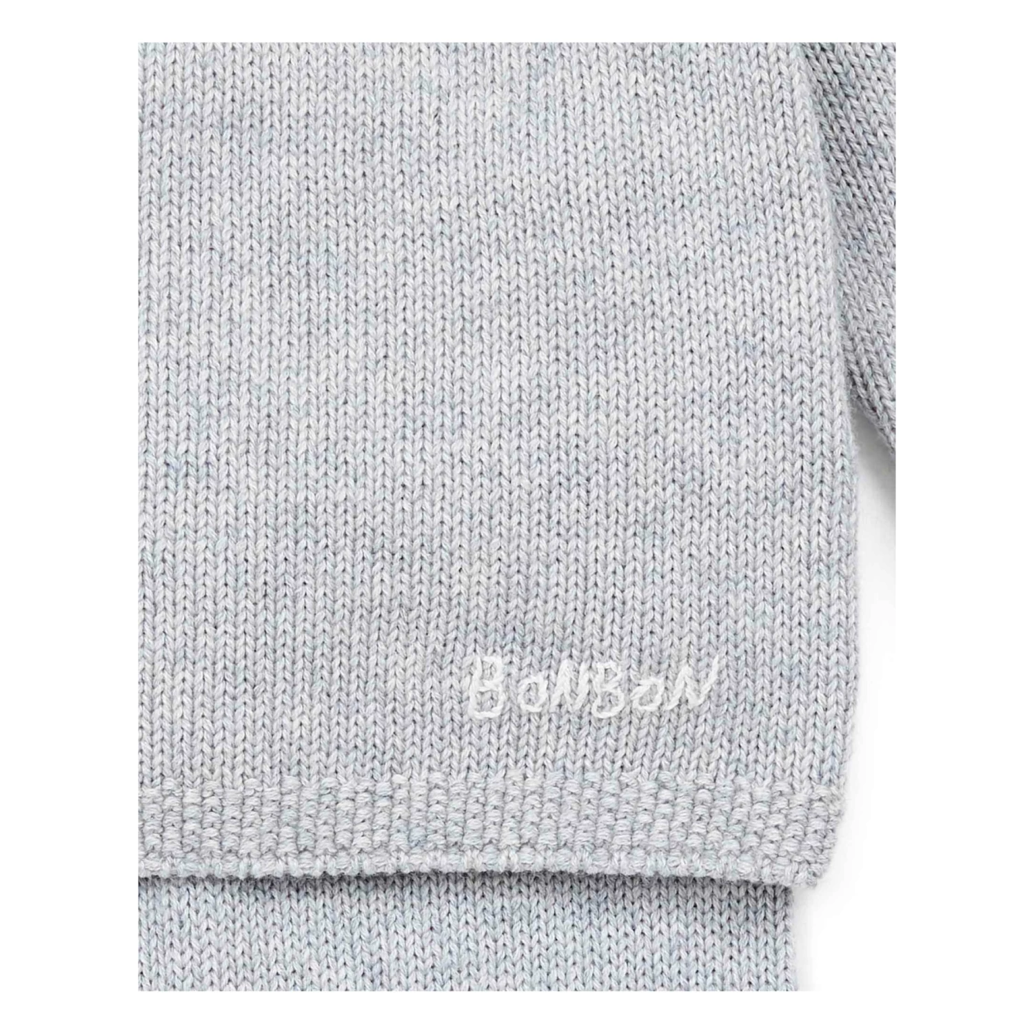 Cotton and Cashmere Top + Bottoms Heather grey Bonton Fashion Baby 2 Cotton and Cashmere Top + Bottoms Heather grey Bonton Fashion Baby - Image 2