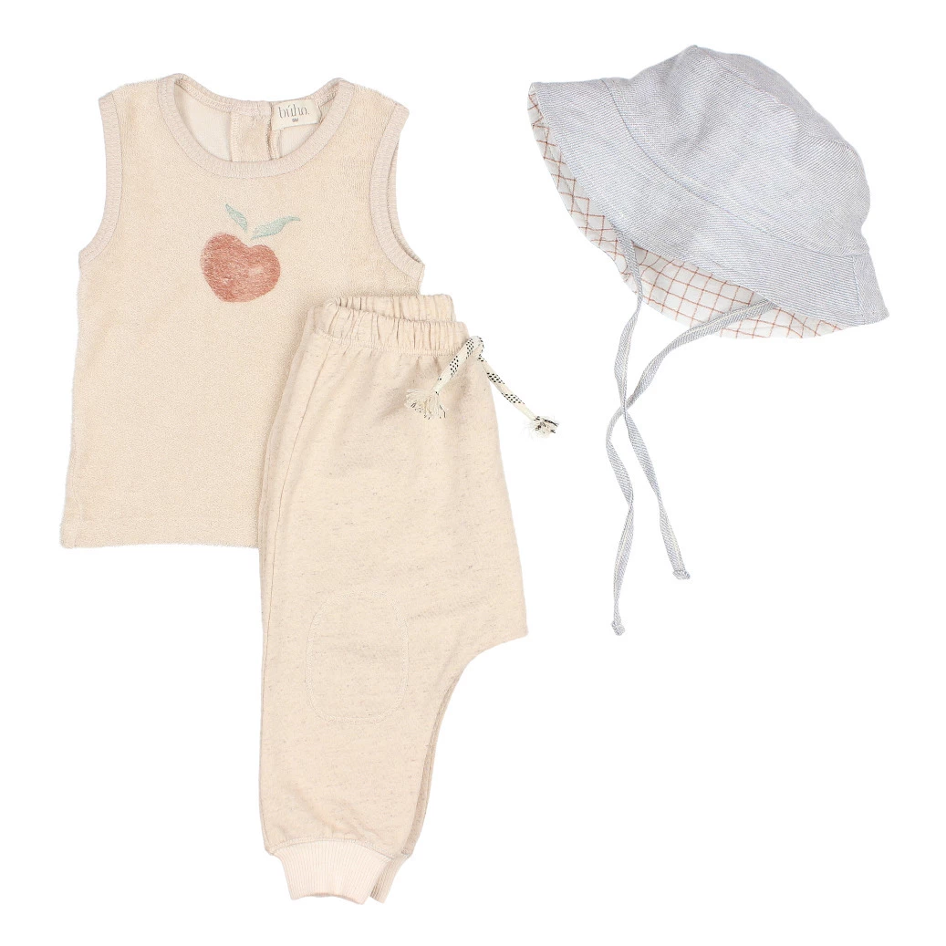 Cotton and Linen Lightweight Harem Pants Ecru Búho Fashion Baby 2 Cotton and Linen Lightweight Harem Pants Ecru Búho Fashion Baby - Image 2