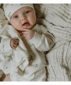 Cotton Jersey Baby Grow Swallows Pale green garbo&friends Fashion Baby -Baby Tops Elegant Store cotton jersey baby grow swallows pale green garbo friends fashion baby 5