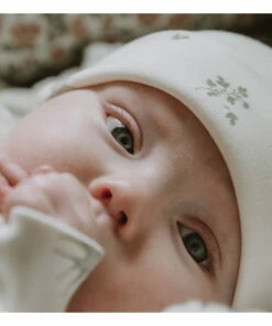 Cotton Jersey Beanie Swallows Pale green garbo&friends Fashion Baby -Baby Tops Elegant Store cotton jersey beanie swallows pale green garbo friends fashion baby 4