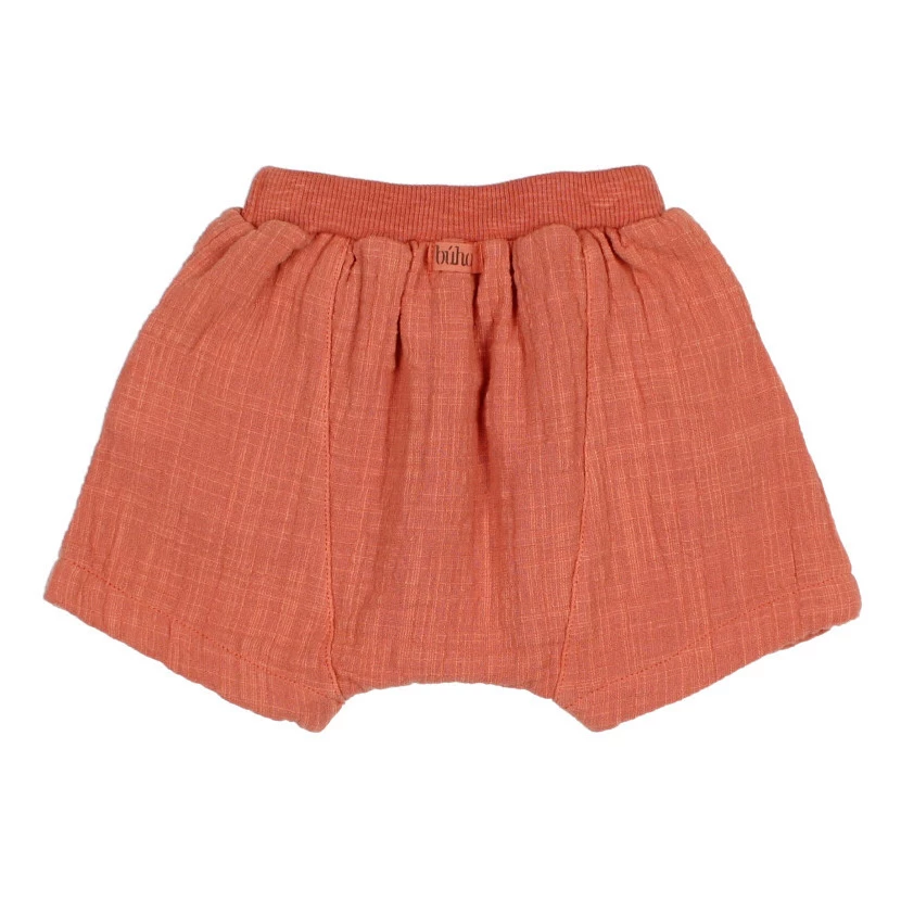 Cotton Muslin Baby Shorts Terracotta Búho Fashion Baby 2 Cotton Muslin Baby Shorts Terracotta Búho Fashion Baby - Image 2