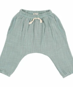 Cotton Muslin Harem Pants Green water Búho Fashion Baby
