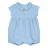 Cotton Muslin Romper Blue Tartine et Chocolat Fashion Baby