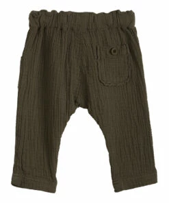 Cotton Muslin Trousers Khaki Emile et Ida Fashion Baby, Children 11 Cotton Muslin Trousers Khaki Emile et Ida Fashion Baby, Children -Baby Tops Elegant Store cotton muslin trousers khaki emile et ida fashion baby children 5