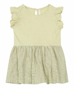Coury Linen Checked Dress Beige Rylee + Cru Fashion Baby, Children