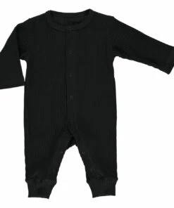 Cranberry Ribbed Jersey Pyjamas Black Poudre Organic Fashion Baby