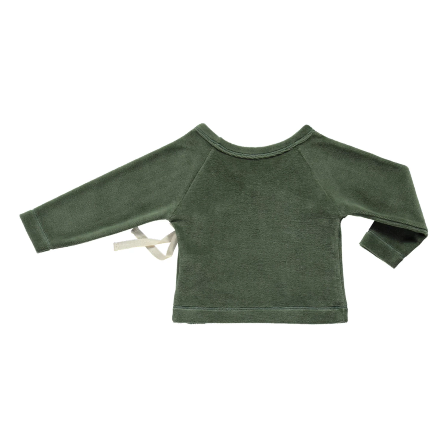 Crocu Velvet Wrap Over Top Chrome green Poudre Organic Fashion Baby 6 Crocu Velvet Wrap Over Top Chrome green Poudre Organic Fashion Baby - Image 6