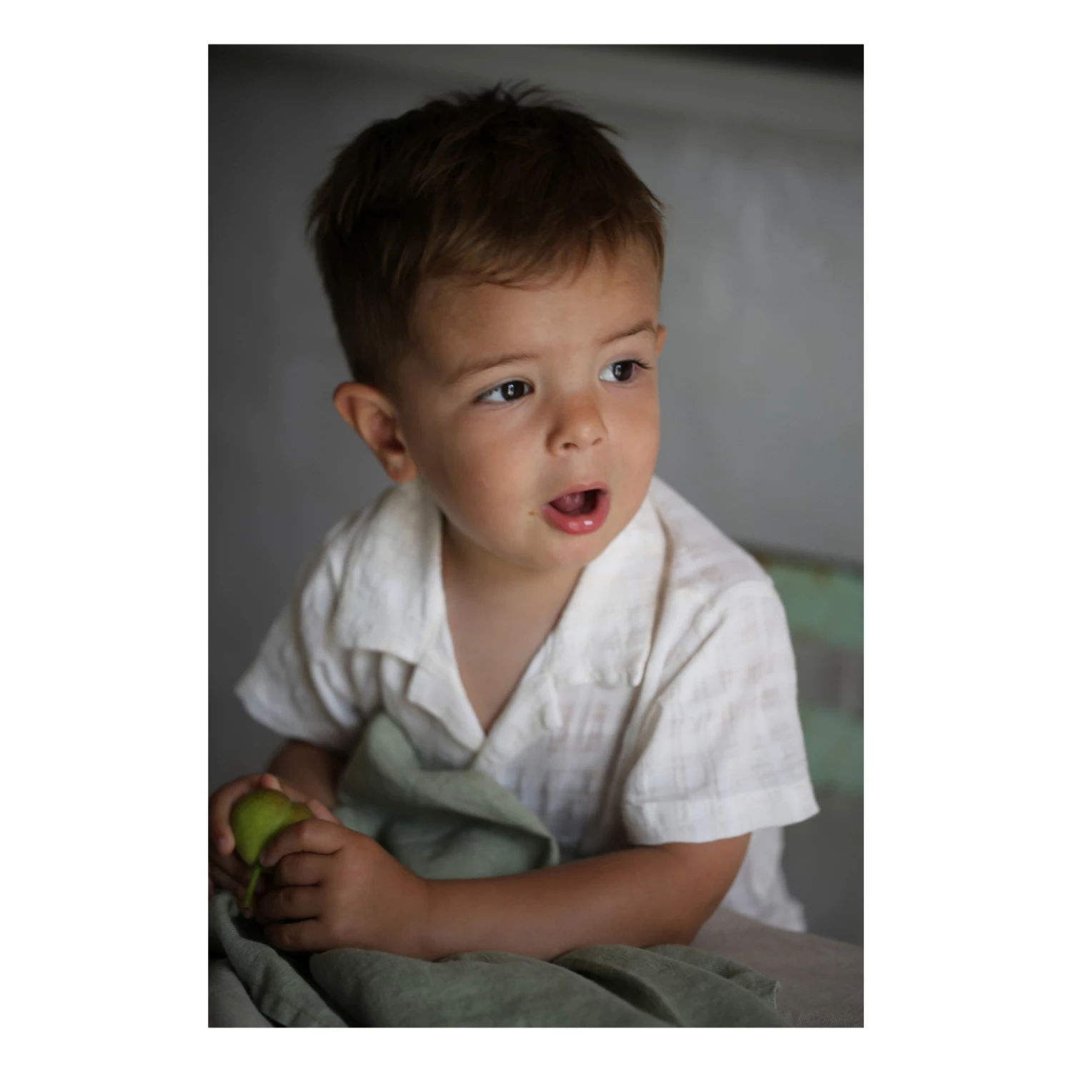 David Cotton Crepe Shirt Off white 1+ in the family Fashion Baby, Children 2 David Cotton Crepe Shirt Off white 1+ in the family Fashion Baby, Children - Image 2