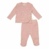 Dio Cardigan + Footed Leggings Pink Konges Slojd Fashion Baby