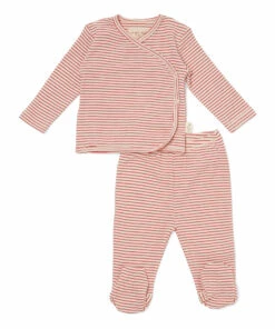 Dio Cardigan + Footed Leggings Pink Konges Slojd Fashion Baby