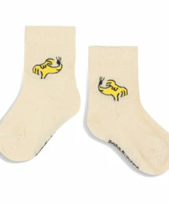 Dog Baby Socks Ecru Bobo Choses Fashion Baby