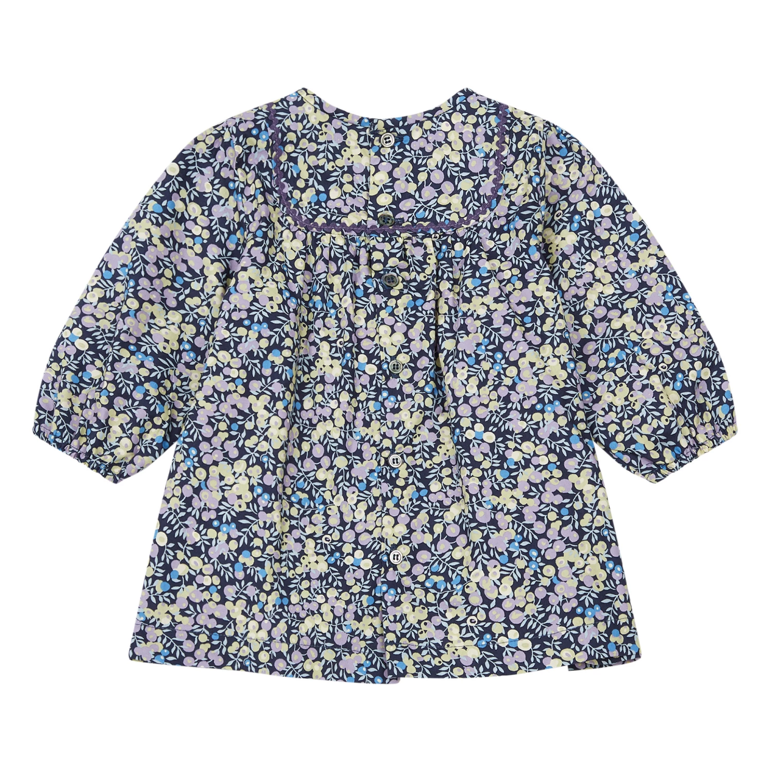 Dragée Liberty Dress Blue Bonton Fashion Baby 2 Dragée Liberty Dress Blue Bonton Fashion Baby - Image 2