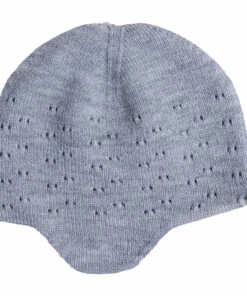 Dua Merino Wool Pointelle Beanie Heather grey Hvid Fashion Baby