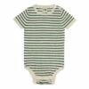Ecru Striped Bodygrow Dark green FUB Fashion Baby