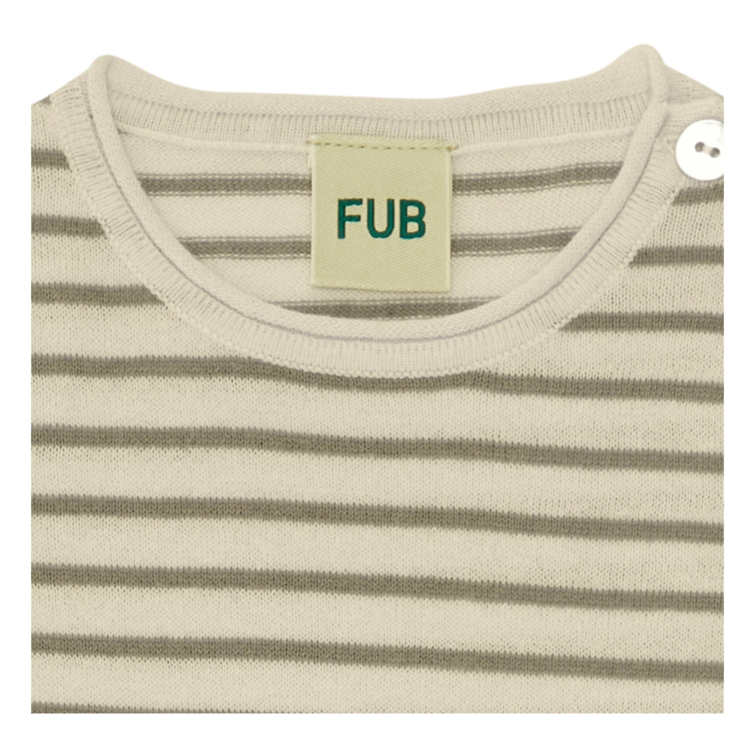 Ecru Striped Bodygrow Ecru FUB Fashion Baby 2 Ecru Striped Bodygrow Ecru FUB Fashion Baby - Image 2