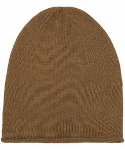 Efa Merino Wool Beanie Chocolate Hvid Fashion Baby