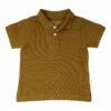 Eiven Organic Cotton Pique Polo Shirt Chocolate Minimalisma Fashion Baby, Children