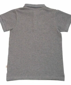 Eiven Organic Cotton Pique Polo Shirt Grey Minimalisma Fashion Baby, Children -Baby Tops Elegant Store eiven organic cotton pique polo shirt grey minimalisma fashion baby children 3
