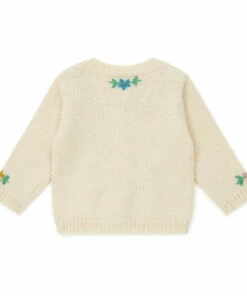 Embroidered Cardigan Ecru Bonton Fashion Baby 5 Embroidered Cardigan Ecru Bonton Fashion Baby -Baby Tops Elegant Store embroidered cardigan ecru bonton fashion baby 2