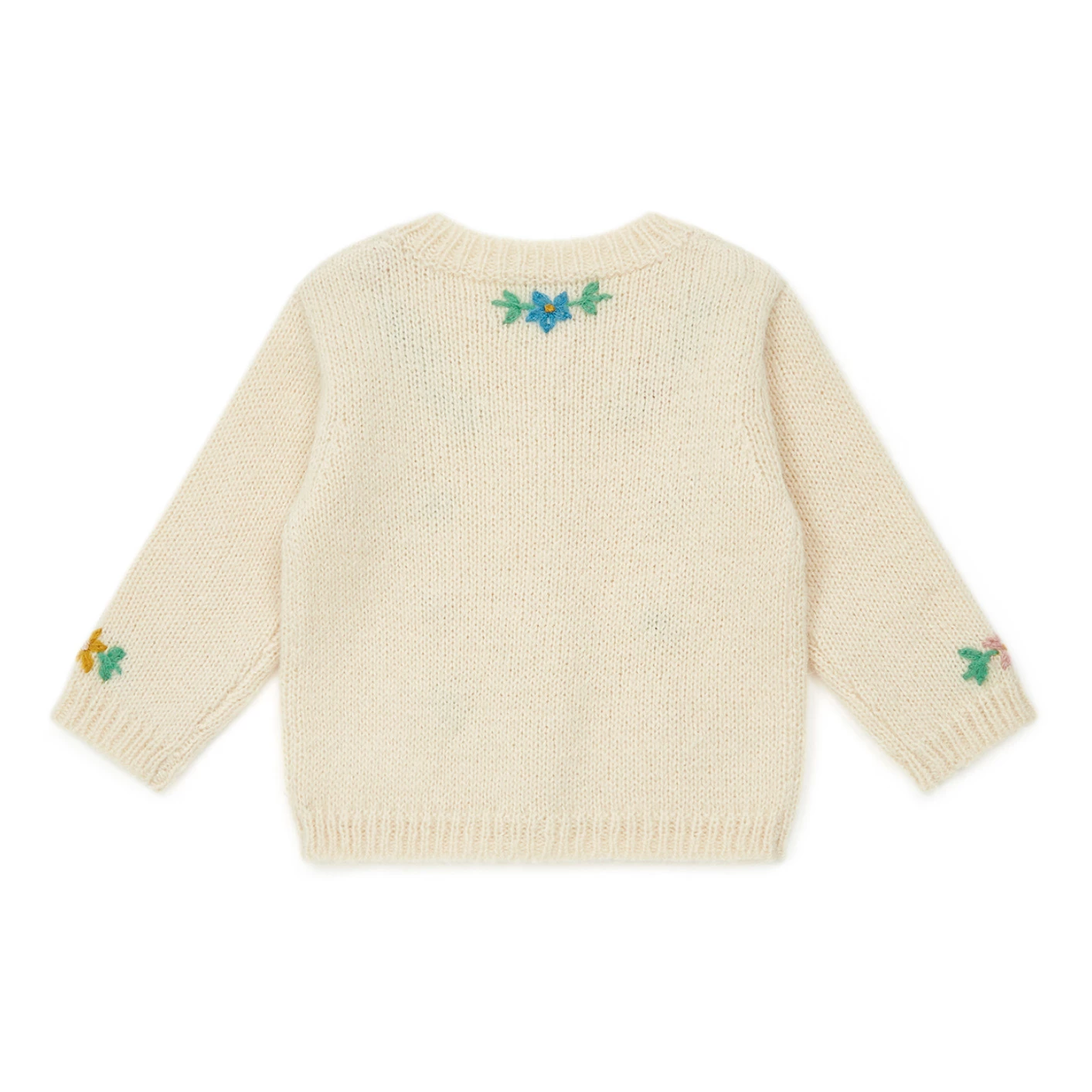Embroidered Cardigan Ecru Bonton Fashion Baby 3 Embroidered Cardigan Ecru Bonton Fashion Baby - Image 3
