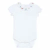 Embroidered Collar Babygrow Ecru Tartine et Chocolat Fashion Baby