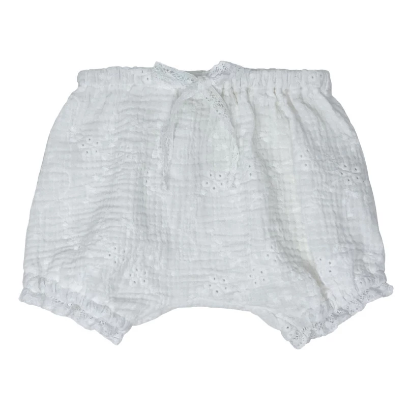 Embroidered Cotton Muslin Bloomers Ecru Zhoe & Tobiah Fashion Baby 1 Embroidered Cotton Muslin Bloomers Ecru Zhoe & Tobiah Fashion Baby
