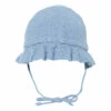 Embroidered Cotton Muslin Hat Blue Zhoe & Tobiah Fashion Baby