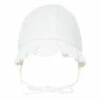 Embroidered Cotton Muslin Hat Ecru Zhoe & Tobiah Fashion Baby