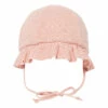 Embroidered Cotton Muslin Hat Pale pink Zhoe & Tobiah Fashion Baby