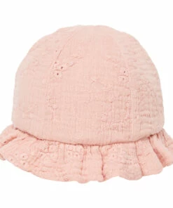 Embroidered Cotton Muslin Hat Pale pink Zhoe & Tobiah Fashion Baby 5 Embroidered Cotton Muslin Hat Pale pink Zhoe & Tobiah Fashion Baby -Baby Tops Elegant Store embroidered cotton muslin hat pale pink zhoe tobiah fashion baby 2