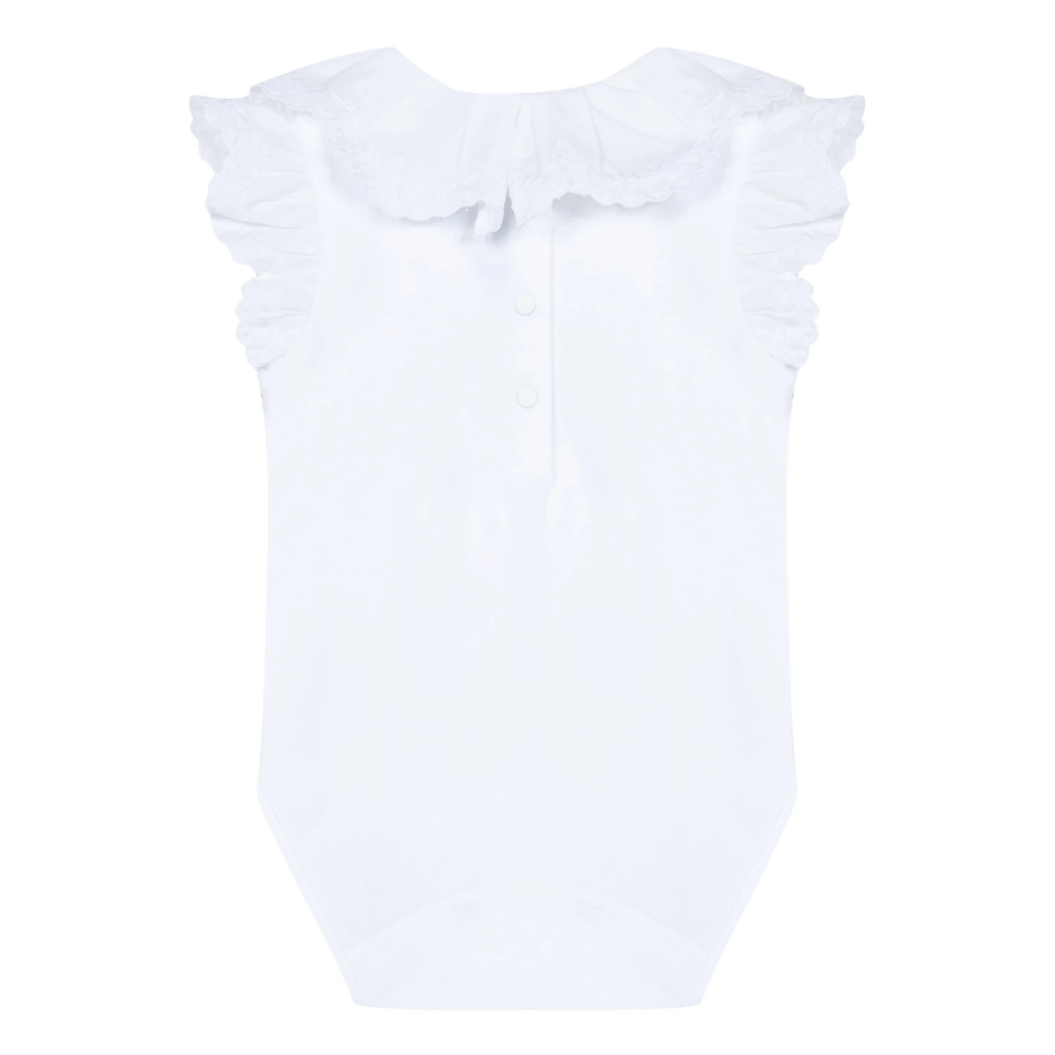 Embroidered Frill Babygrow Ecru Tartine et Chocolat Fashion Baby 3 Embroidered Frill Babygrow Ecru Tartine et Chocolat Fashion Baby - Image 3