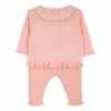Embroidered Jumper + Knit Leggings Pink Tartine et Chocolat Fashion Baby