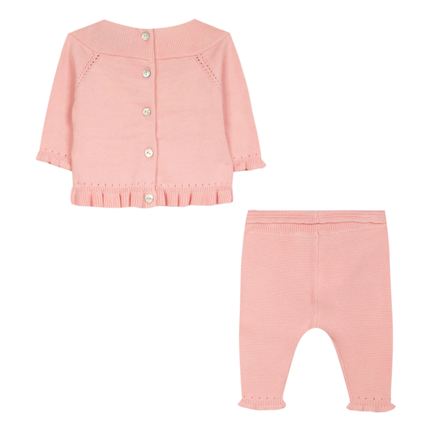 Embroidered Jumper + Knit Leggings Pink Tartine et Chocolat Fashion Baby 3 Embroidered Jumper + Knit Leggings Pink Tartine et Chocolat Fashion Baby - Image 3