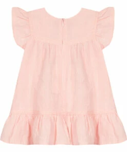 Embroidered Linen Dress Pink Tartine et Chocolat Fashion Baby 5 Embroidered Linen Dress Pink Tartine et Chocolat Fashion Baby -Baby Tops Elegant Store embroidered linen dress pink tartine et chocolat fashion baby 2
