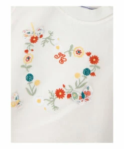 Embroidered Sweatshirt Ecru Tartine et Chocolat Fashion Baby -Baby Tops Elegant Store embroidered sweatshirt ecru tartine et chocolat fashion baby 2