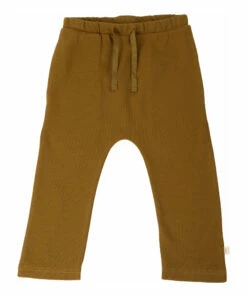 Energi Organic Cotton Pique Trousers Chocolate Minimalisma Fashion Baby, Children
