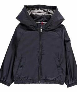 Eustache Hooded Jacket Navy blue Moncler Fashion Baby